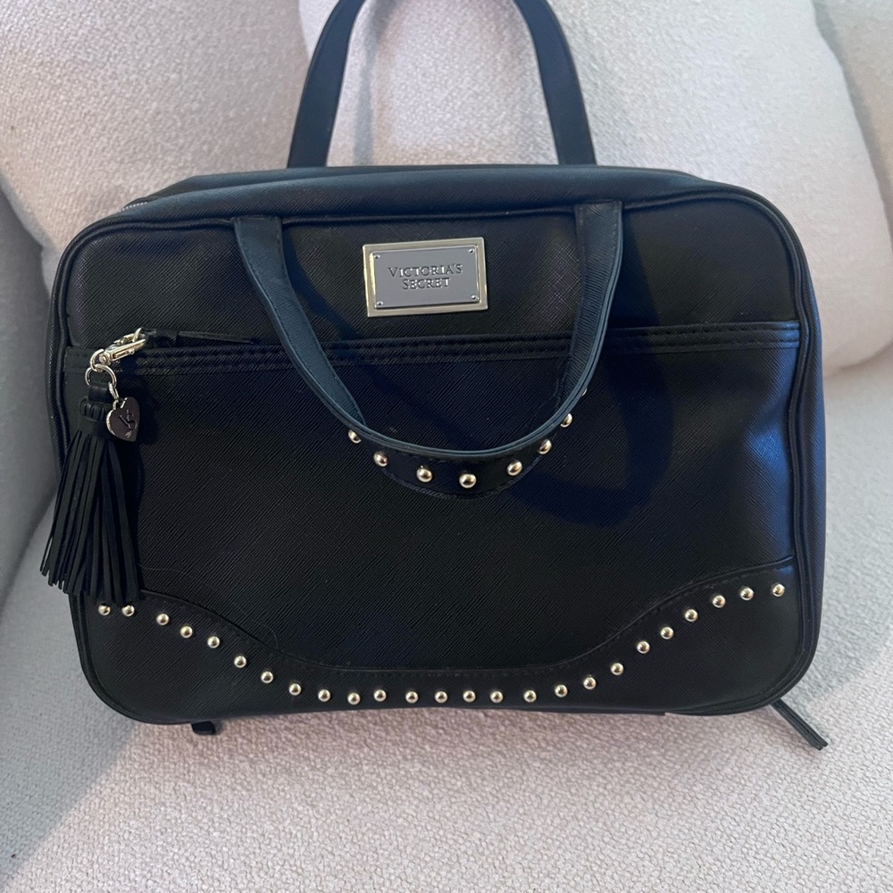 Victoria's Secret Black Studded Make-up Bag